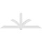 Ekena Millwork Redmond Architectural Grade PVC Gable Bracket, 108"W x 40 1/2"H x 6"D x 6"F, 9/12 Pitch GBP108X41X0606RED00 - alternate 5